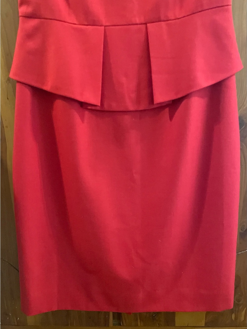 J. Crew Red Peplum Sheath Dress - Picture 4 of 11